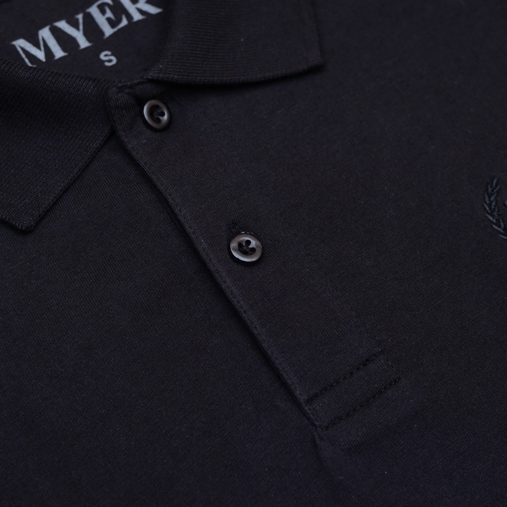 Jersey Plain Polo - Black