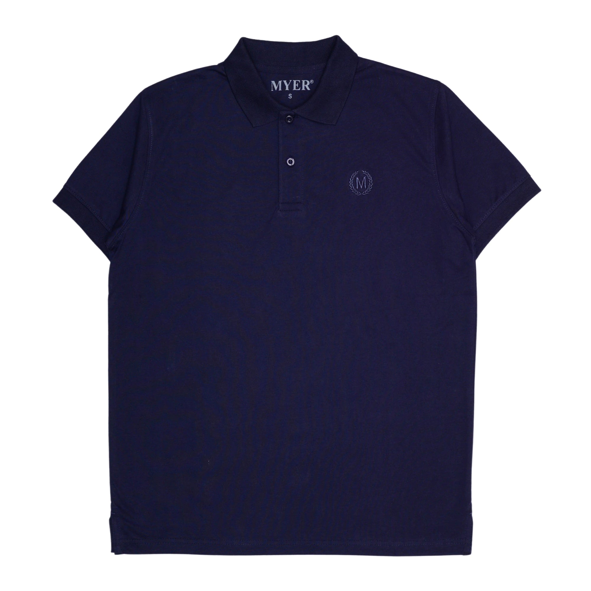 Jersey Plain Polo - Navy Blue