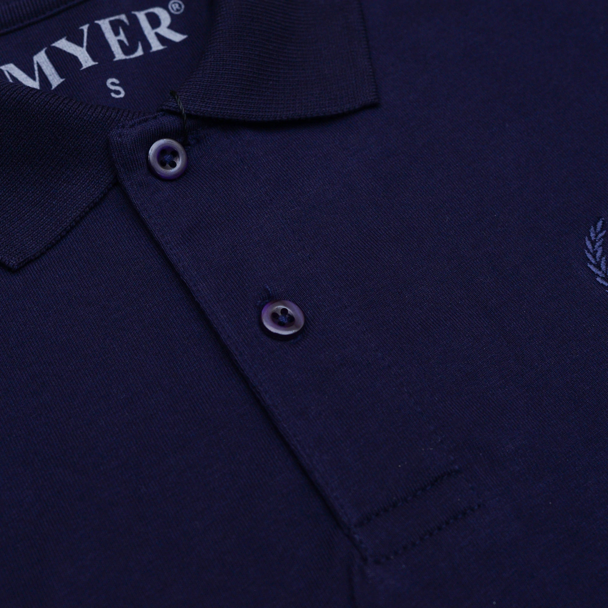 Jersey Plain Polo - Navy Blue