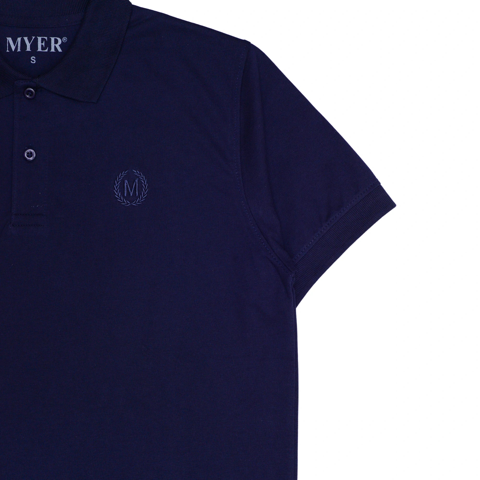 Jersey Plain Polo - Navy Blue