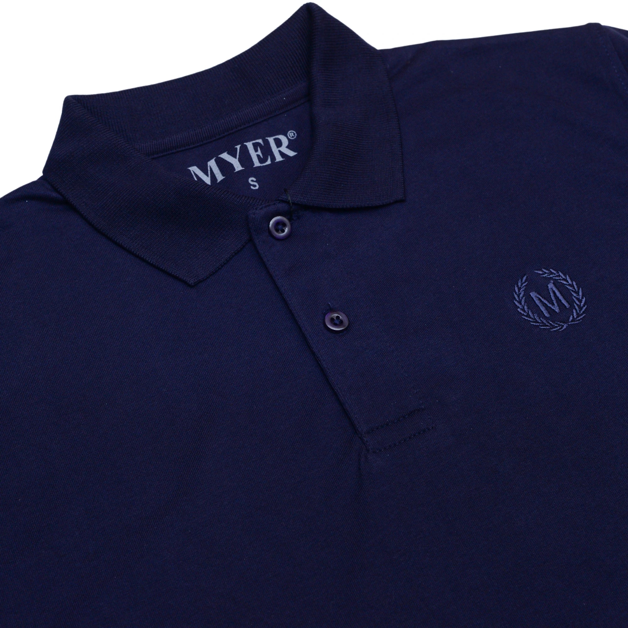 Jersey Plain Polo - Navy Blue