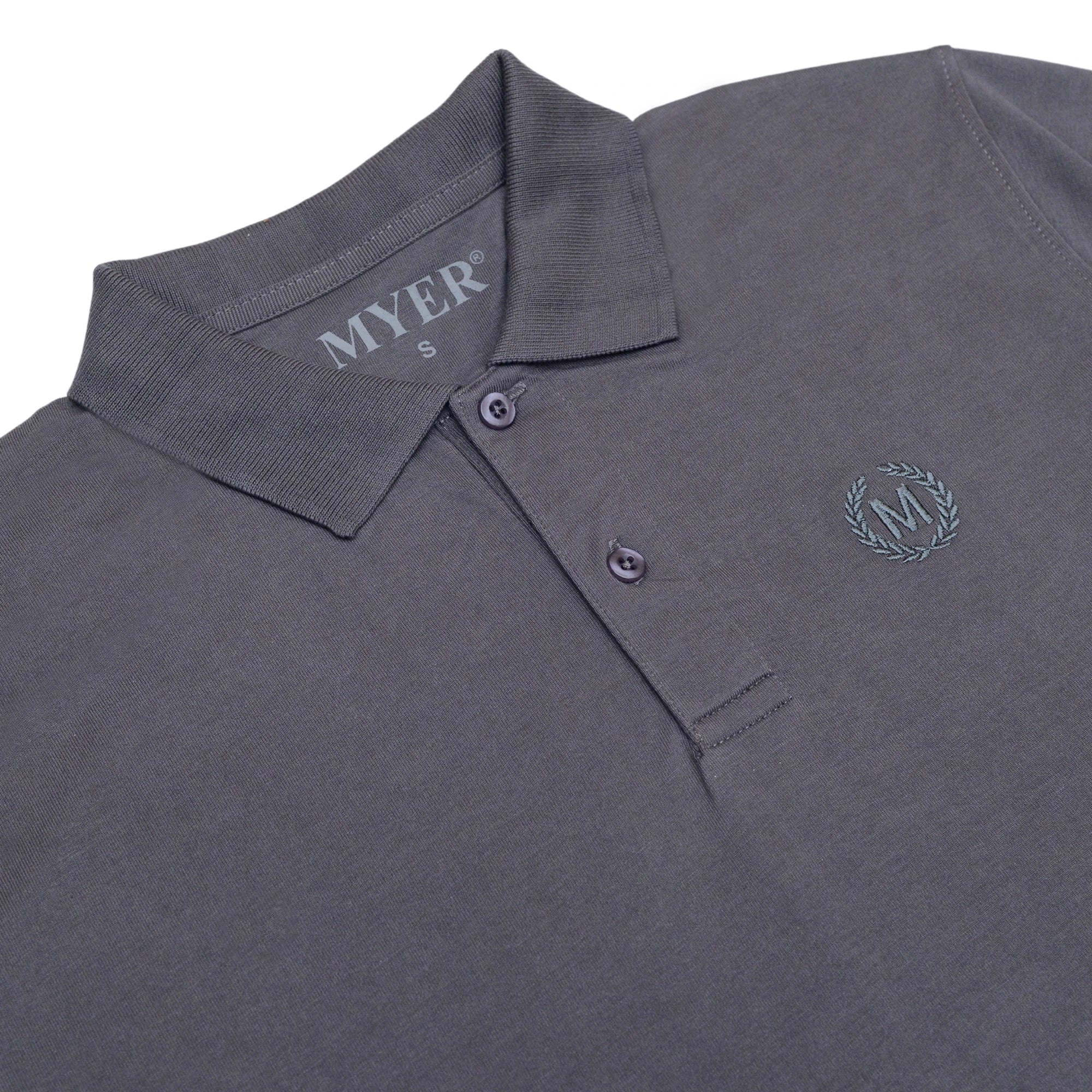 Jersey Plain Polo - Gray