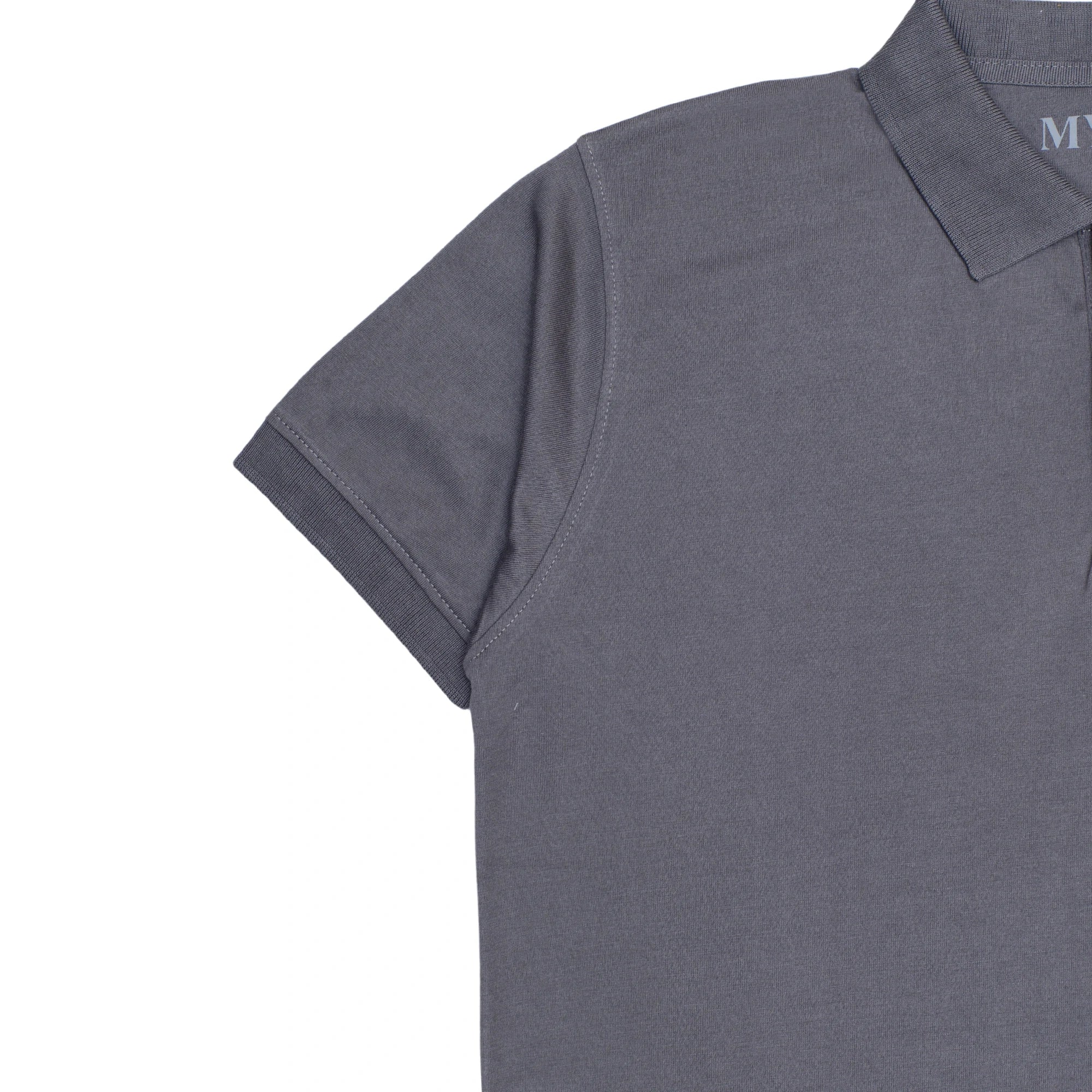 Jersey Plain Polo - Gray