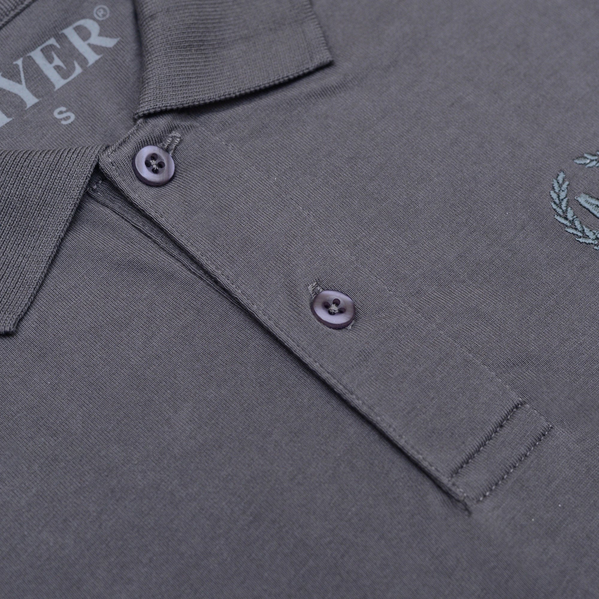 Jersey Plain Polo - Gray