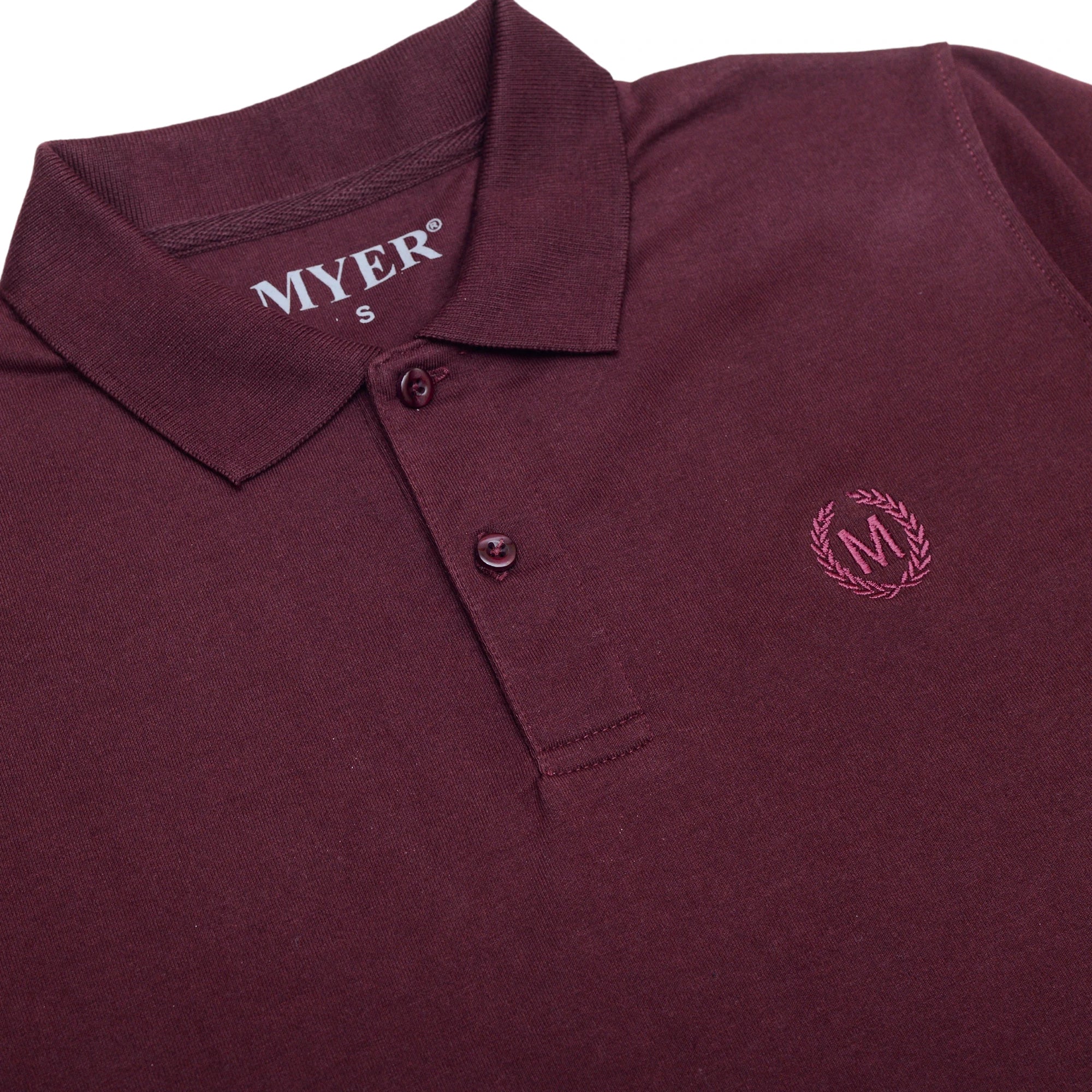 Jersey Plain Polo - Maroon