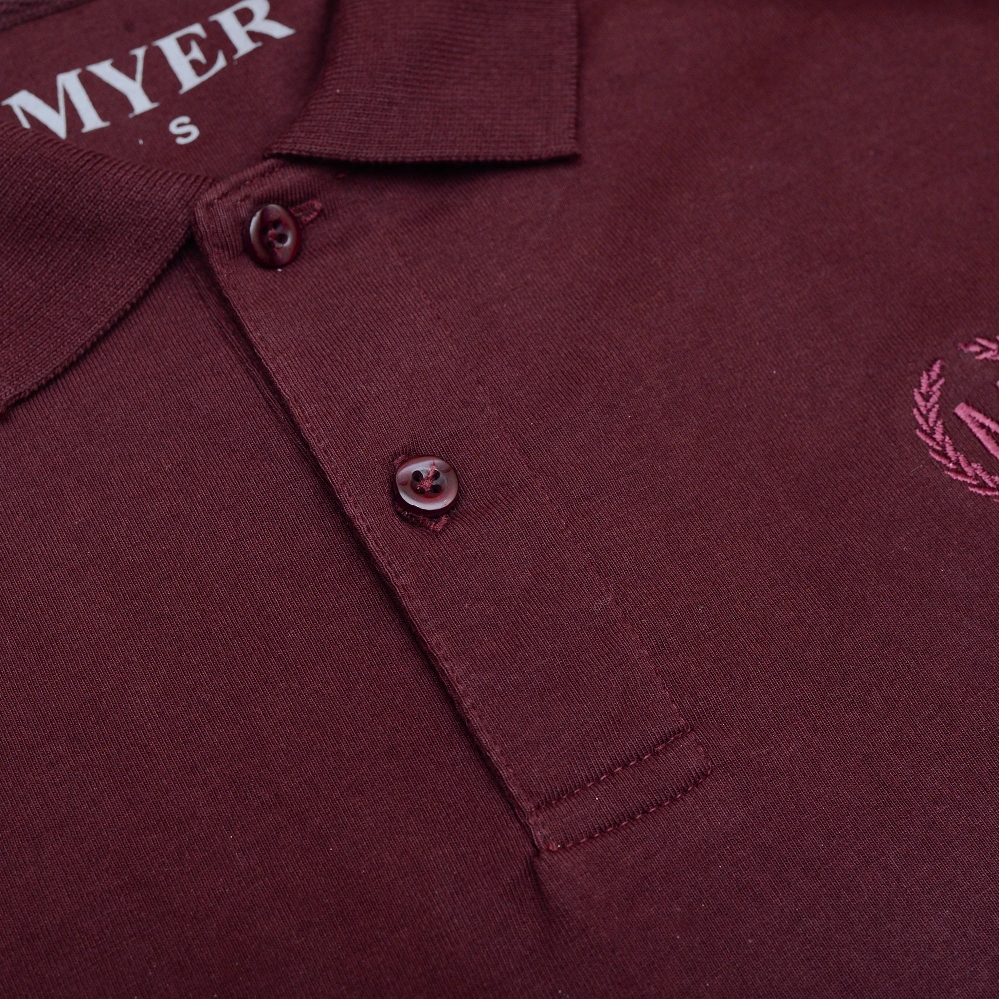 Jersey Plain Polo - Maroon